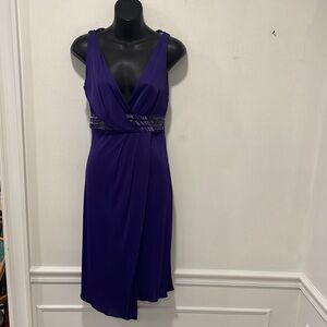 Versace Collection Purple Abito Donna Jersey Sleevelesss Dress Size 40